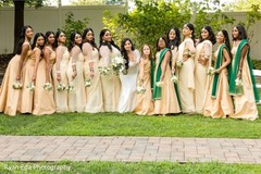 Ravishing indian bride with bridesmaids photography. Ravishing indian bride with bridesmaids photography.