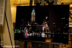 Astonishing indian couple's wedding reception portrait decor. Astonishing indian couple's wedding reception portrait decor.