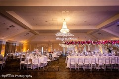 Dreamy indian wedding reception table set up. Dreamy indian wedding reception table set up.
