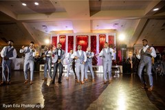 Upbeat Indian groom with groomsmen dance. Upbeat Indian groom with groomsmen dance.