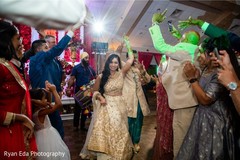 Upbeat indian wedding reception dance. Upbeat indian wedding reception dance.