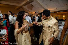 Cheerful indian wedding reception capture. Cheerful indian wedding reception capture.