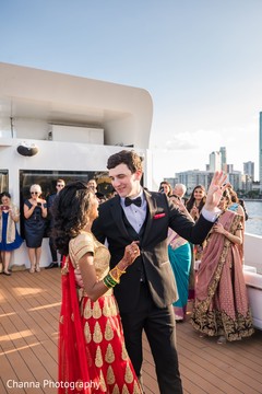 Magical bride and grooms first dance scene. Magical bride and grooms first dance scene.