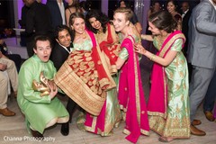 Lovely Indian bride with bridesmaids and groomsmen. Lovely Indian bride with bridesmaids and groomsmen.