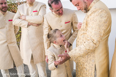 Kid with groomsmen. Kid with groomsmen.