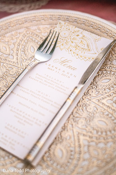 Menu details of the wedding. Menu details of the wedding.
