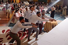 Indian grooms during their performance. Indian grooms during their performance.