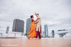 Lovely Indian couple meeting for the first look. Lovely Indian couple meeting for the first look.