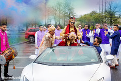 Joyful indian wedding baraat procession Joyful indian wedding baraat procession