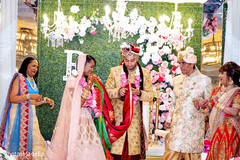 Sweet Indian couple tying the knot ritual. Sweet Indian couple tying the knot ritual.