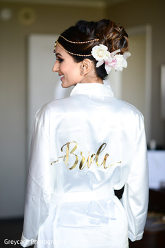 Indian bridal dressing gown. Indian bridal dressing gown.