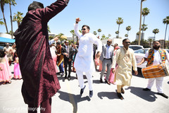 Joyful indian wedding baraat procession. Joyful indian wedding baraat procession.