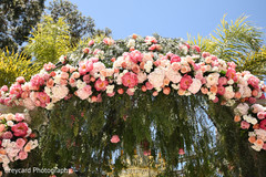Elegant Indian wedding mandap flower decor. Elegant Indian wedding mandap flower decor.
