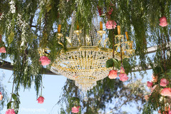 Incredible chandelier in mandap decoration. Incredible chandelier in mandap decoration.