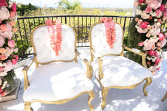 Indian wedding ceremony mandap seats and garlands capture. Indian wedding ceremony mandap seats and garlands capture.