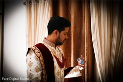 Indian groom prior to the ceremony. Indian groom prior to the ceremony.