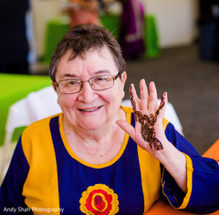 Even the grandmother is getting some beautiful mehndi art. Even the grandmother is getting some beautiful mehndi art.