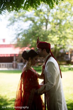 Indian bride and groom outdoors. Indian bride and groom outdoors.
