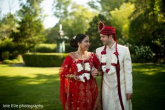 Indian groom and bride looking at each other. Indian groom and bride looking at each other.