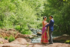 Sweet and lovely first look scene. Sweet and lovely first look scene.