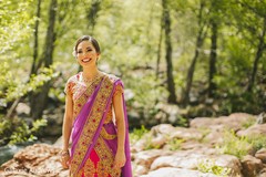 Enchanting Indian bride outdoors capture. Enchanting Indian bride outdoors capture.