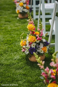 Marvelous Indian wedding ceremony aisle flowers decor. Marvelous Indian wedding ceremony aisle flowers decor.