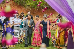 Incredible Indian bridal entrance to her wedding ceremony. Incredible Indian bridal entrance to her wedding ceremony.