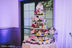 Colorful flowers on indian wedding cake. Colorful flowers on indian wedding cake.