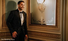 Elegant Indian groom on his reception fashion. Elegant Indian groom on his reception fashion.