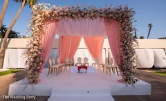Indian wedding ceremony mandap decorations. Indian wedding ceremony mandap decorations.