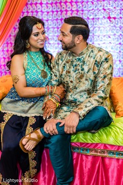 Bride and Groom at their side pre-wedding celebration Bride and Groom at their side pre-wedding celebration