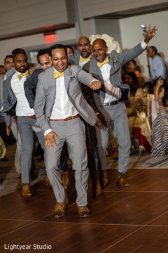 Joyful groomsman entrance Joyful groomsman entrance