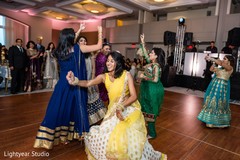 Cute indian bridesmaids dancing Cute indian bridesmaids dancing