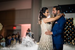 Sweet Indian couple having their first dance Sweet Indian couple having their first dance