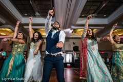 Joyful bridesmaids and groomsmen performance Joyful bridesmaids and groomsmen performance