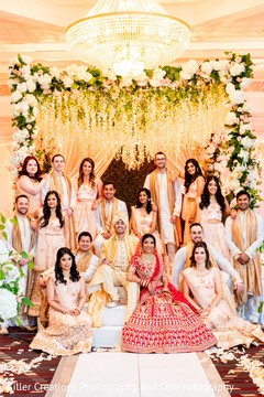 Fantastic indian couple with bridesmaids and groomsmen photo. Fantastic indian couple with bridesmaids and groomsmen photo.