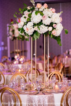 Incredible Indian wedding table centerpiece decor. Incredible Indian wedding table centerpiece decor.