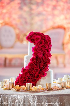 Incredible Indian wedding cake table decoration. Incredible Indian wedding cake table decoration.