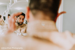 Indian groom getting ready. Indian groom getting ready.