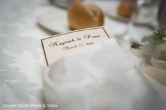Indian wedding personalized menu. Indian wedding personalized menu.