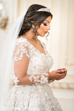 Stunning Maharani in white dress. Stunning Maharani in white dress.
