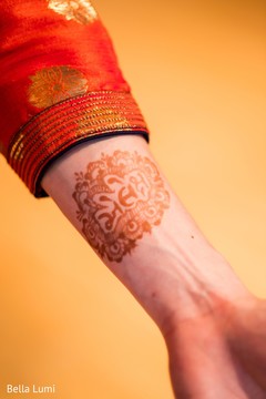 Cute groom showing his henna art Cute groom showing his henna art