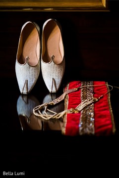 Indian groom's shoes and accessories for wedding ceremony Indian groom's shoes and accessories for wedding ceremony