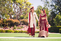 Indian bride and groom posing for pictures. Indian bride and groom posing for pictures.