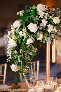 Floral arrangement details. Floral arrangement details.