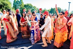 Indian guests having fun at baraat. Indian guests having fun at baraat.