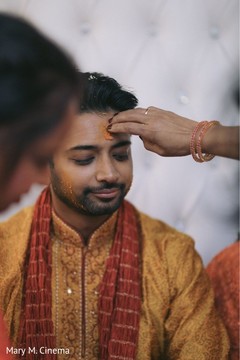 Indian Groom on pre-wedding ceremony Indian Groom on pre-wedding ceremony