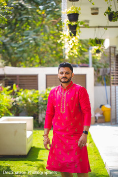 Indian groom wearing the sherwani. Indian groom wearing the sherwani.