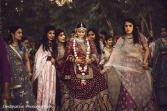 Enchanting Indian bride with bridesmaids capture. Enchanting Indian bride with bridesmaids capture.