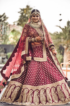 Enchanting Indian bride on her ceremony lehenga. Enchanting Indian bride on her ceremony lehenga.